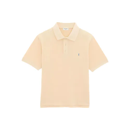SAINT LAURENT Cassandre Short Sleeved Polo Shirt