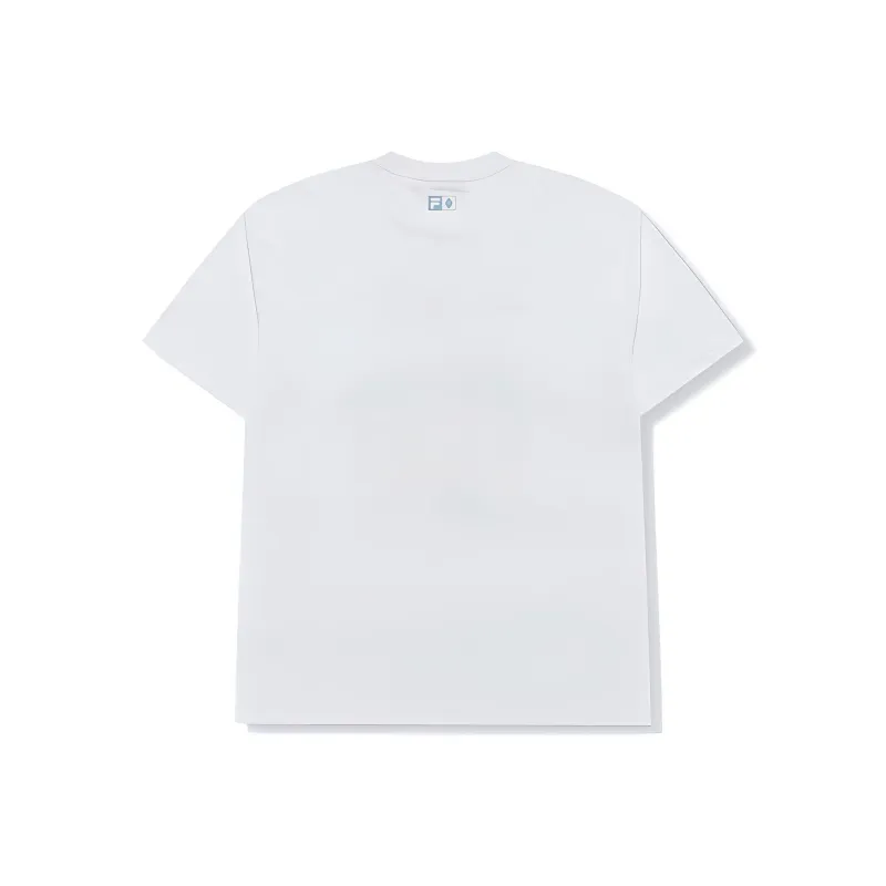 FILA FUSION T Shirts Unisex Bright White-1