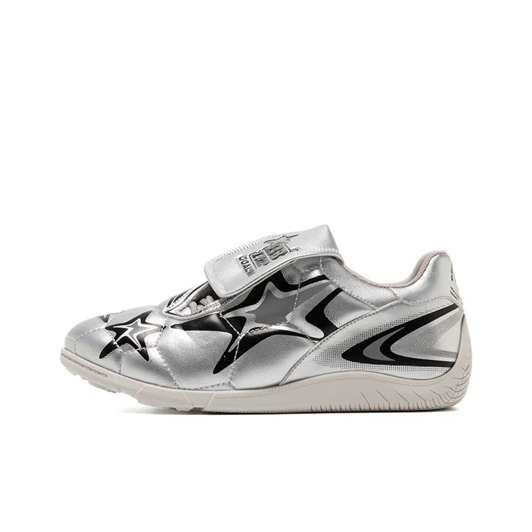 BBIMP Slip Resistant And Abrasion Resistant Coverage Low Top Casual Shoes Unisex Silver-0