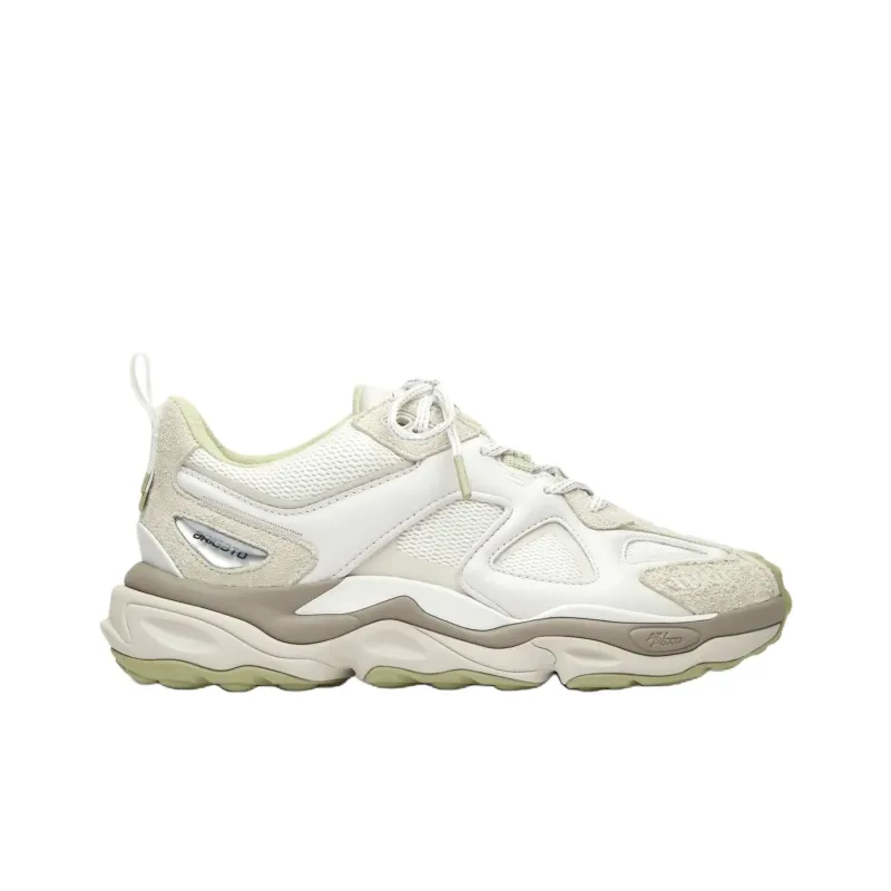 Axel Arigato Satellite Low Top Casual Shoes Men's Beige Green-1