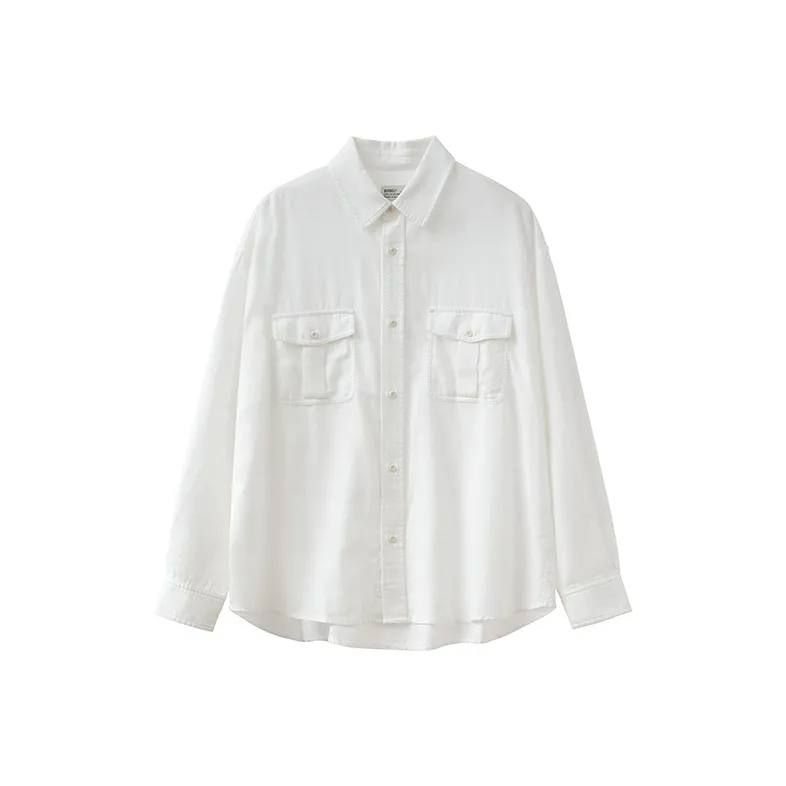 BUTTBILL 100% Cotton Long Sleeved Shirt Unisex-0