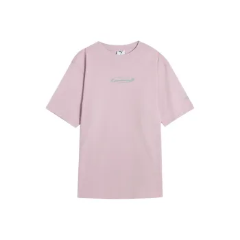 PUMA Graphic SS25 T Shirt Unisex Light Purple 90