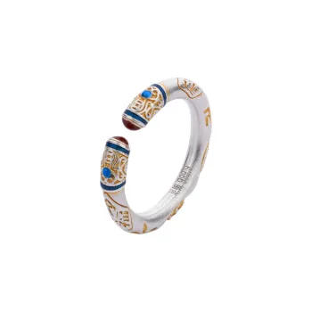 Shunqin Silver Building 999 Fine Silver Rings Unisex