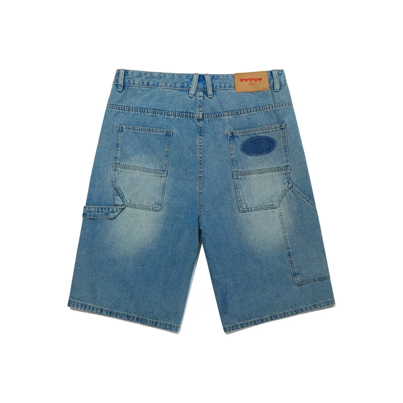 Guuka Denim Shorts Men Blue-1