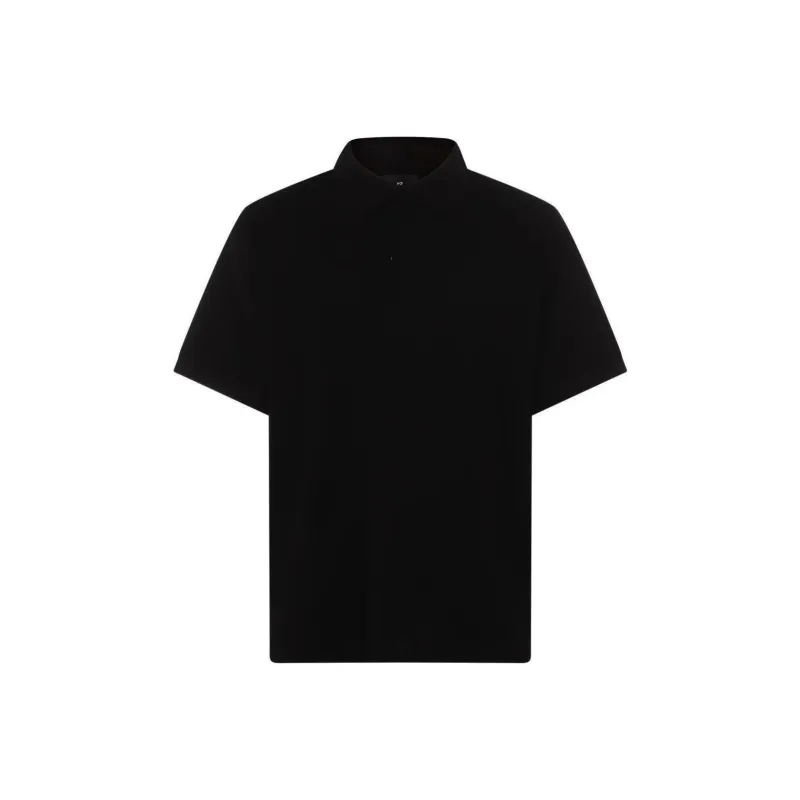 Y 3 Straight Hem Short Sleeved Polo Shirt-0