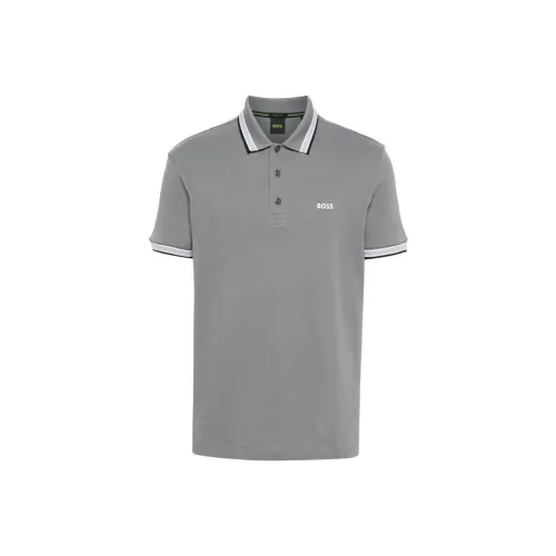 HUGO BOSS Polo Shirt Men's Gray