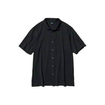 UNIQLO AIRism Mesh Series Shirt Unisex Black