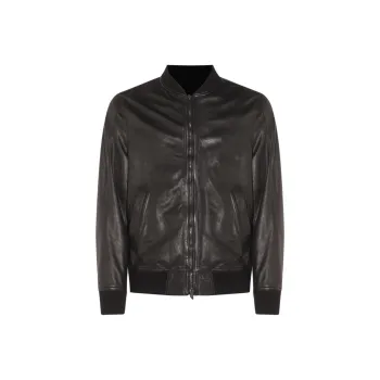 SALVATORE SANTORO Leather Bomber Jacket