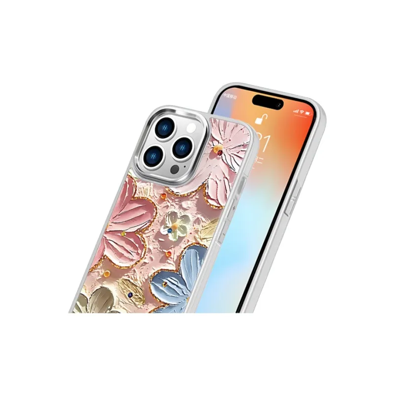 MSMF Glass Material Phone Cases Compatibility With Apple/Apple 14 Plus/16/15 Pro/13/12 Pro Max/11 Refreshing-2