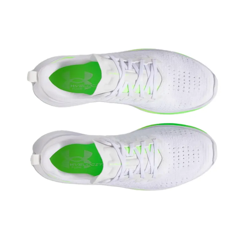 Under Armour Velociti 4 Anti Slip Wear Resistant Low Top Casual Running Shoes Men's White-3