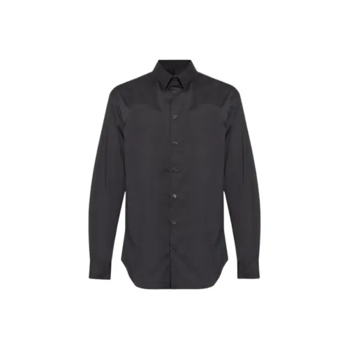 GIORGIO ARMANI Curved Hem Poplin Shirt