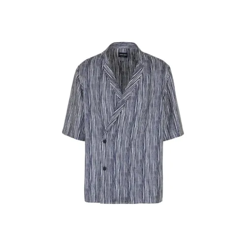 mit armani VEST Shirt Men's Blue