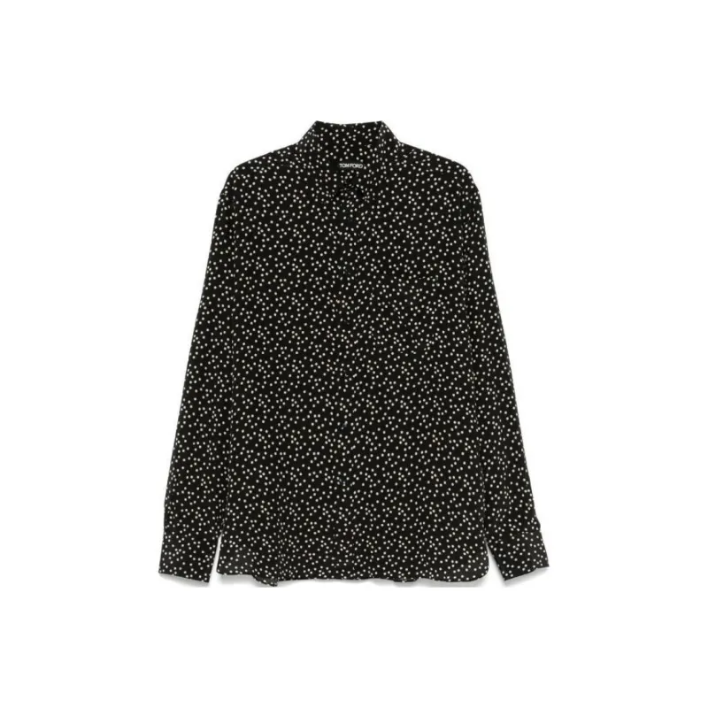 TOM FORD Polka Dot Printed Long Sleeved Shirt-0