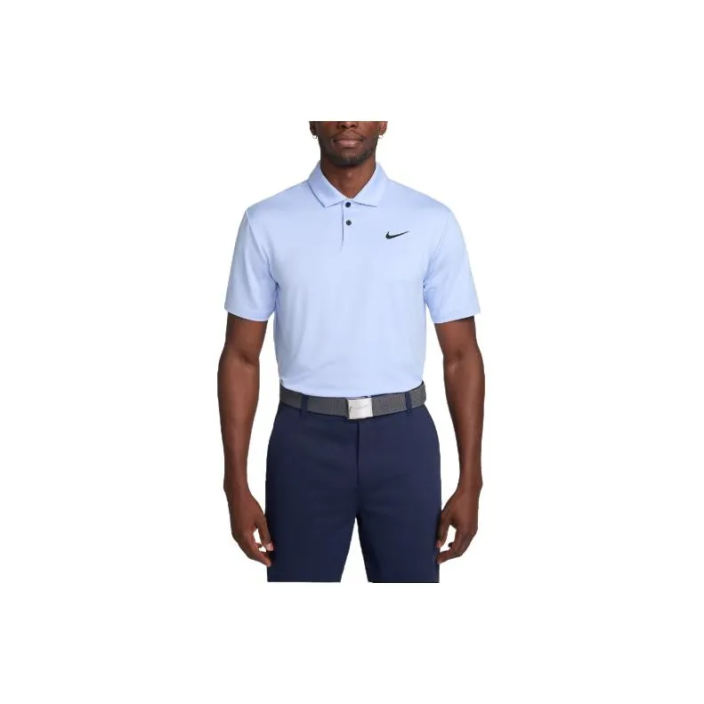 Nike Solid Golf Polo Polo Shirt Men's Blue-0