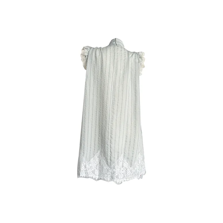 SYEEE WITH U Short Sleeved Dresses Women's Pearl Blue-1