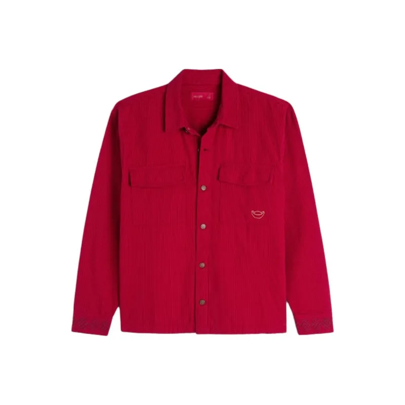 Hollister Snake Year Spring Collection Shirts Unisex Red-0