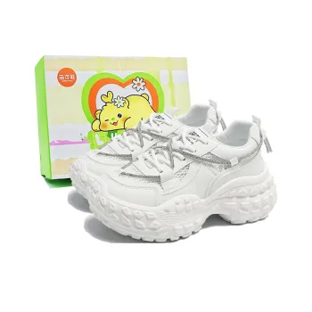 Budding Bear Anti Slip Wear Resistant Breathable Height Increasing Low Top Chunky Sneakers Women's Box