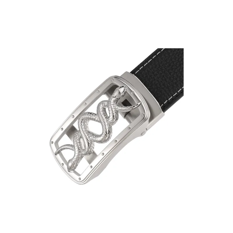 JONNY MOORE Top Grain Cow Leather Belts Men's 3.5cm-4