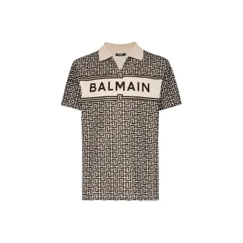 BALMAIN Polo Shirts Men Brown