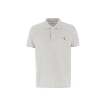 Maison Kitsune Fox Head Patch Short Sleeved Polo Shirt