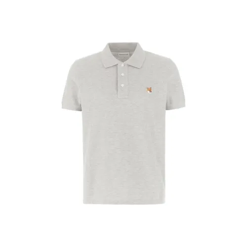 Maison Kitsune Fox Head Patch Short Sleeved Polo Shirt