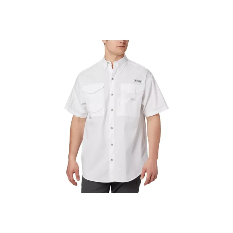 Columbia PFG Bonehead Shirts Men White-0