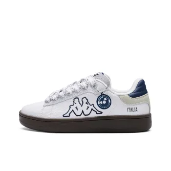 Kappa Back to Back Anti Slip Wear Resistant Low Top Skateboard Shoes Unisex White Blue