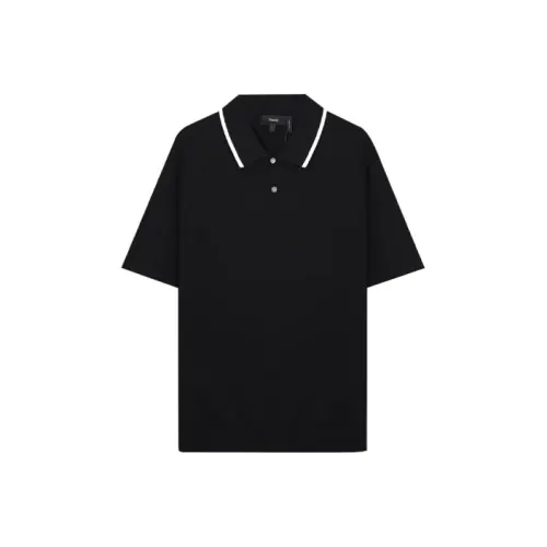 THEORY Polo Shirts Men Black