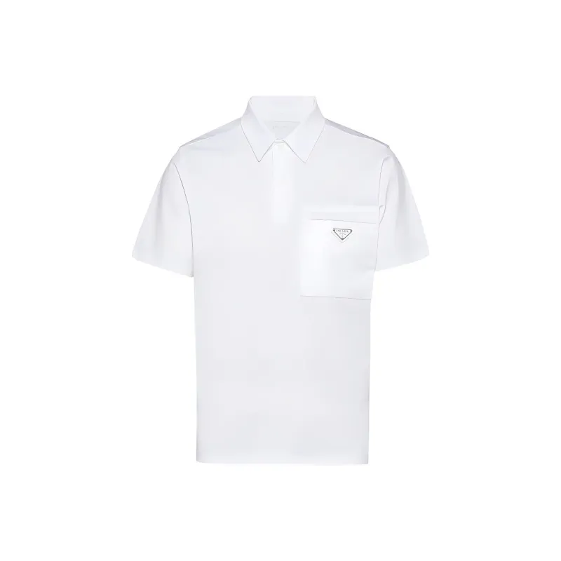 PRADA Polo Shirts Men White-0