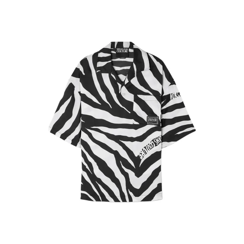 VERSACE Zebra print Short sleeve Shirt-0