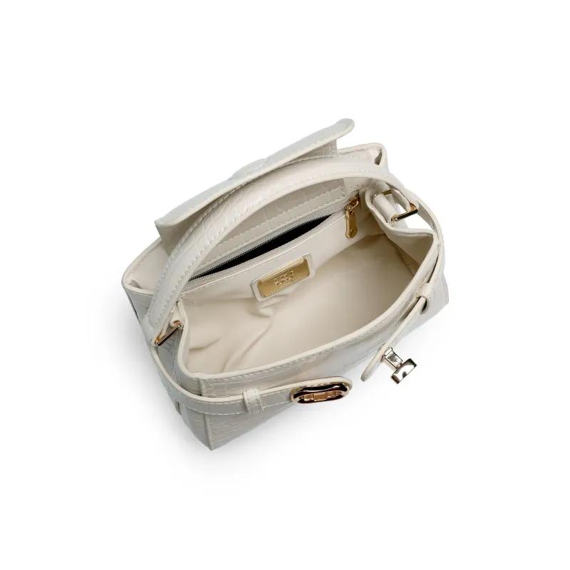 Mulinsen Crocodile Pattern Kelly Bag PU Handbag Trumpets Women's Multicolor-5
