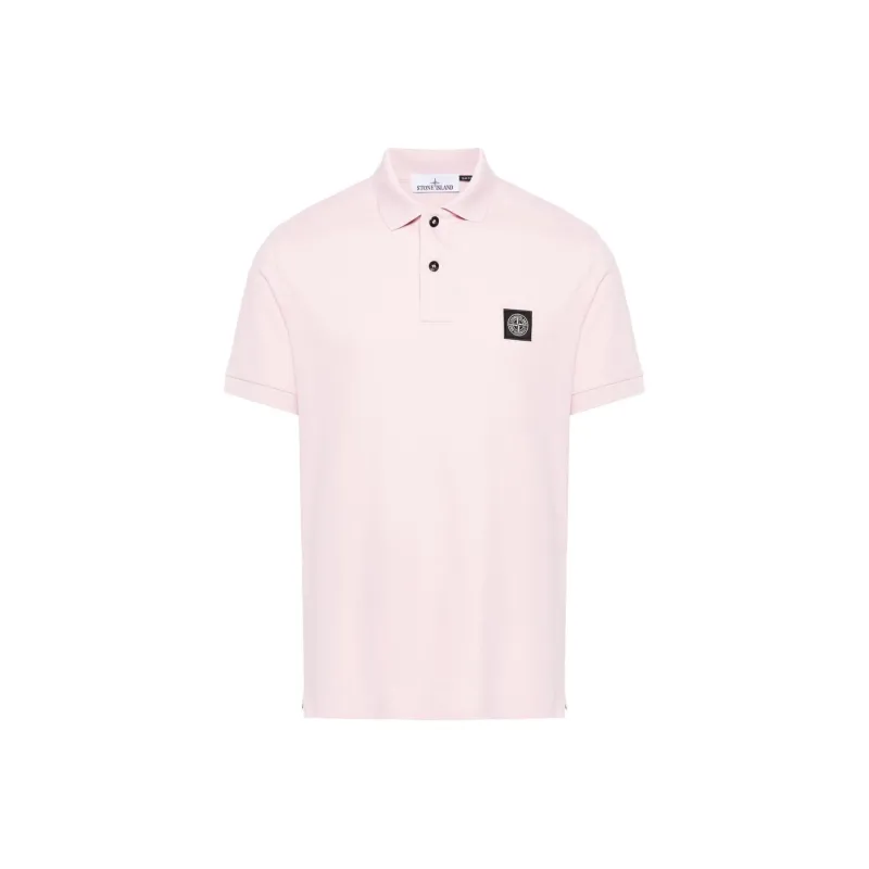STONE ISLAND Piqué Cotton Polo Shirt-0