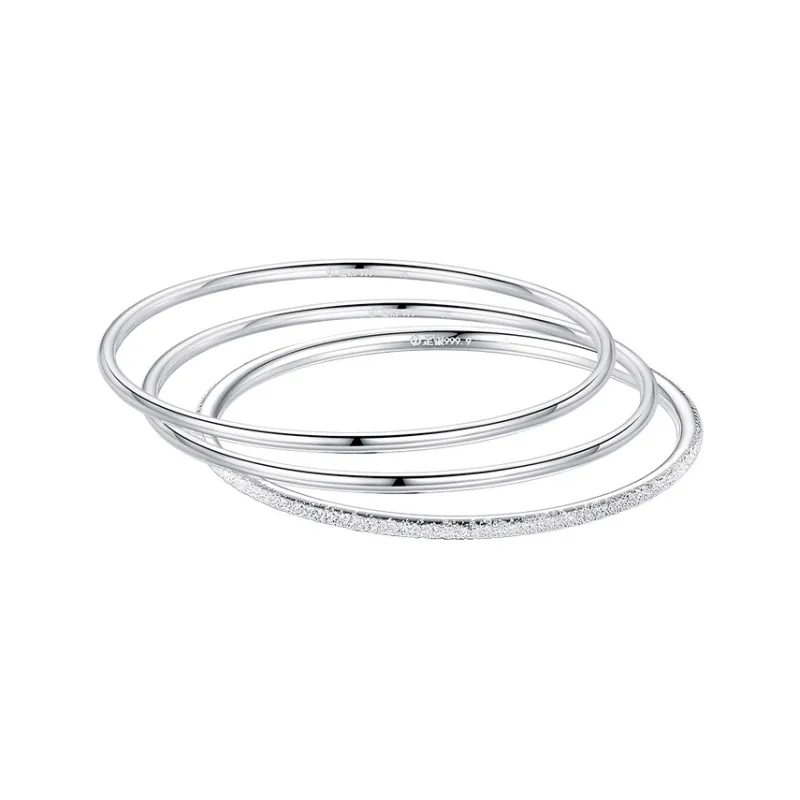 Ascending 999 Fine Silver Sterling Silver Bracelets Women's-0