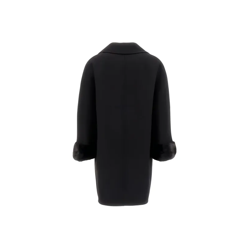ERMANNO SCERVINO Coats Women's Black-1