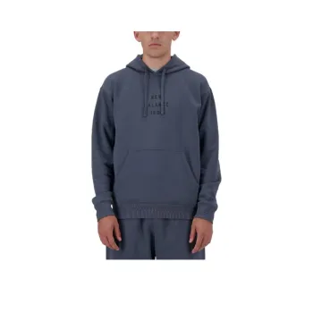 New Balance Iconic Collegiate Graphic Hoodie Sweatshirt Men's Blue