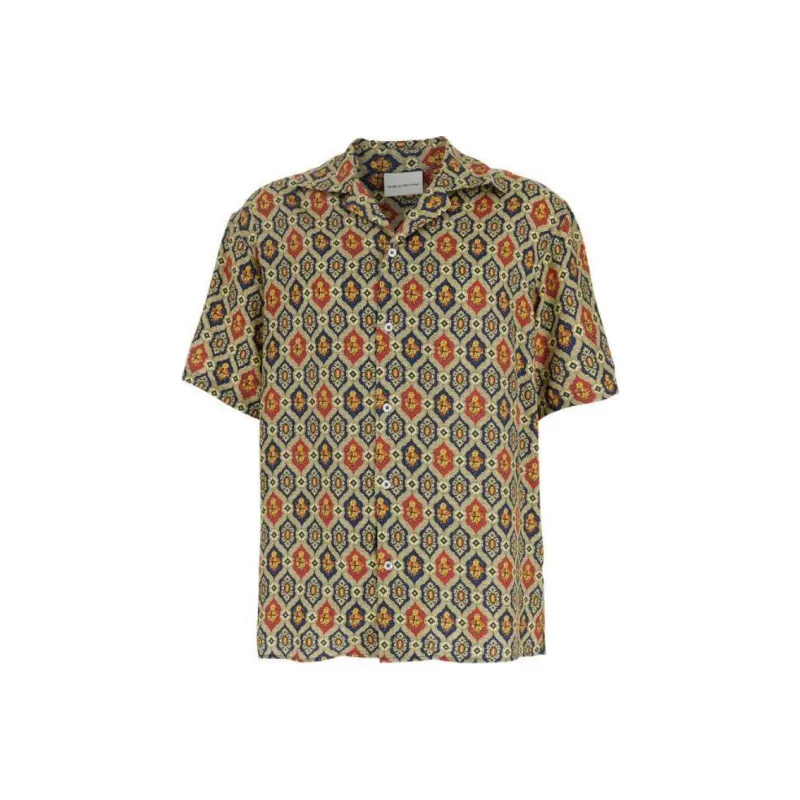 Drôle De Monsieur La Chemise Ornements Short Sleeved Shirt-0