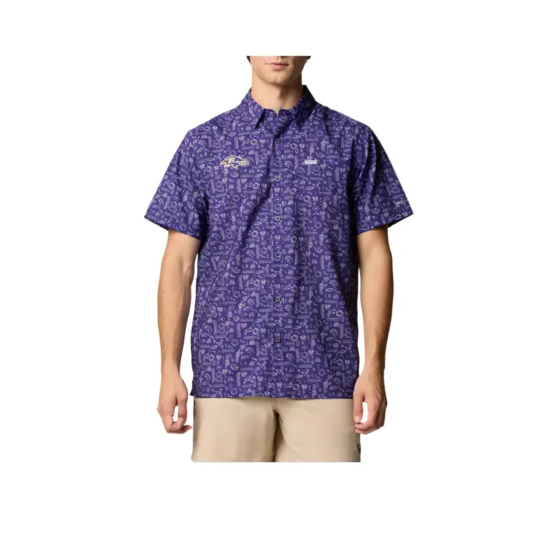 Columbia PFG Super Slack Tide Shirt Men's Purple-0