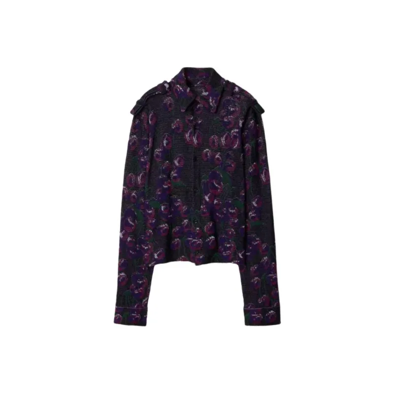 Burberry Shirts Men Purple-0