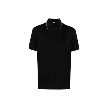 VERSACE Nautical Short Sleeved Polo Shirt