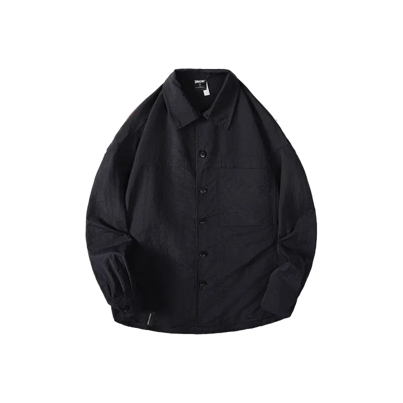 ZMOH Long Sleeved Shirts Unisex Couple's-3