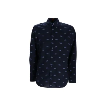 HUGO BOSS Sombrero print Cotton Shirt