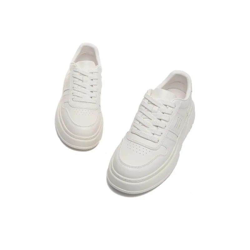 Bansley Low Top Skateboard Shoes Men's White-4