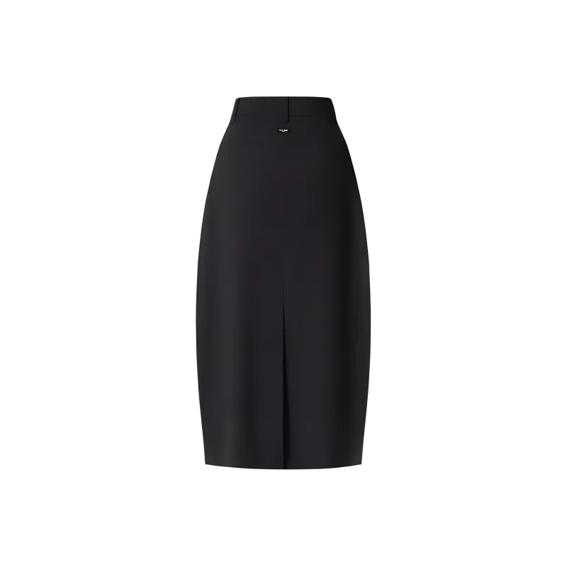 TEAM WANG FW24 CHOICES Collection Casual Long Skirts Women's Black-1