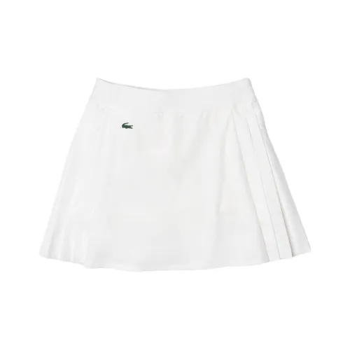 LACOSTE Casual Short Skirts Women's White