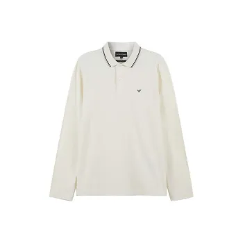 EMPORIO ARMANI FW23 Polo Shirt Unisex Vanilla White