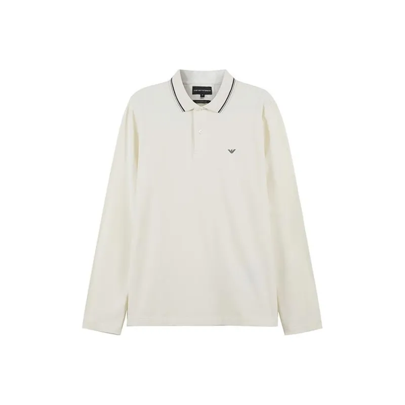 EMPORIO ARMANI FW23 Polo Shirt Unisex Vanilla White-0