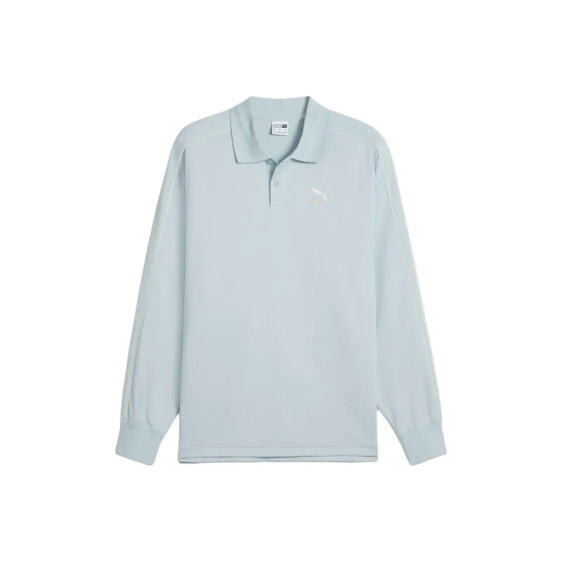 PUMA Playera Tipo Polo De Mangas Largas Para Hombre T7-0