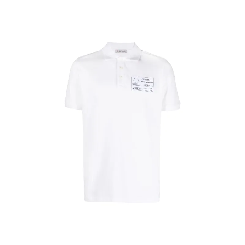 Moncler Polo Shirts Men White-0