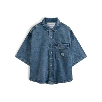 CALVIN KLEIN Shirt Men's Denim Blue