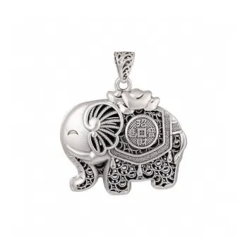 Stone Edge Poly 999 Fine Silver Foot Silver Pendants Unisex